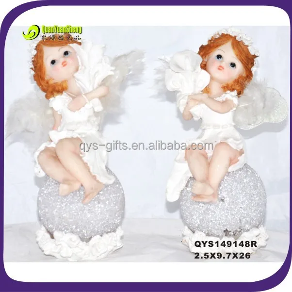 polyresin baby crystal fairy figures