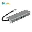 New Style 8 in 1 usb-c usb type-c hub type c to usb with hdmi rj45 PD3.0 charging adapter manufacturer factory