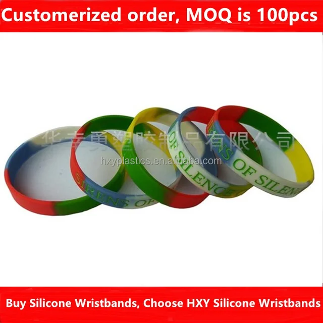 hot sale custom different silicone country flags bracelet