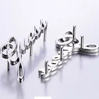 3D Letters Brand Metal Logo for Bag Factory OEM Metal Logo