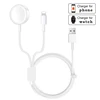 mobile phone 8 pin usb data fast charging cable,2 in 1 Magnetic Wireless Charger pad for watch