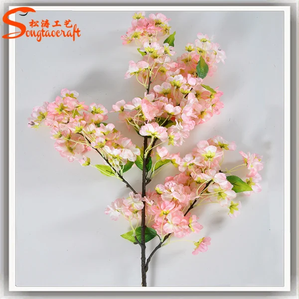 Artificial Indoor Silk Cherry Blossom Tree And Branch For Decoration