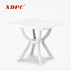 scandinavian wholesale lightweight 4 seater plastic square picnic balcony detachable dining tables set