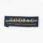 Custom high quality ultrasonic cut garment woven label