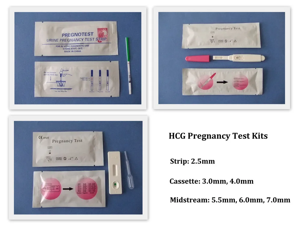 positive one step urine hcg pregnancy test midstream with ce