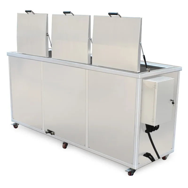 3 Tanks Industrial Ultrasonic Cleaner for Automatic Industrial and Medical Application