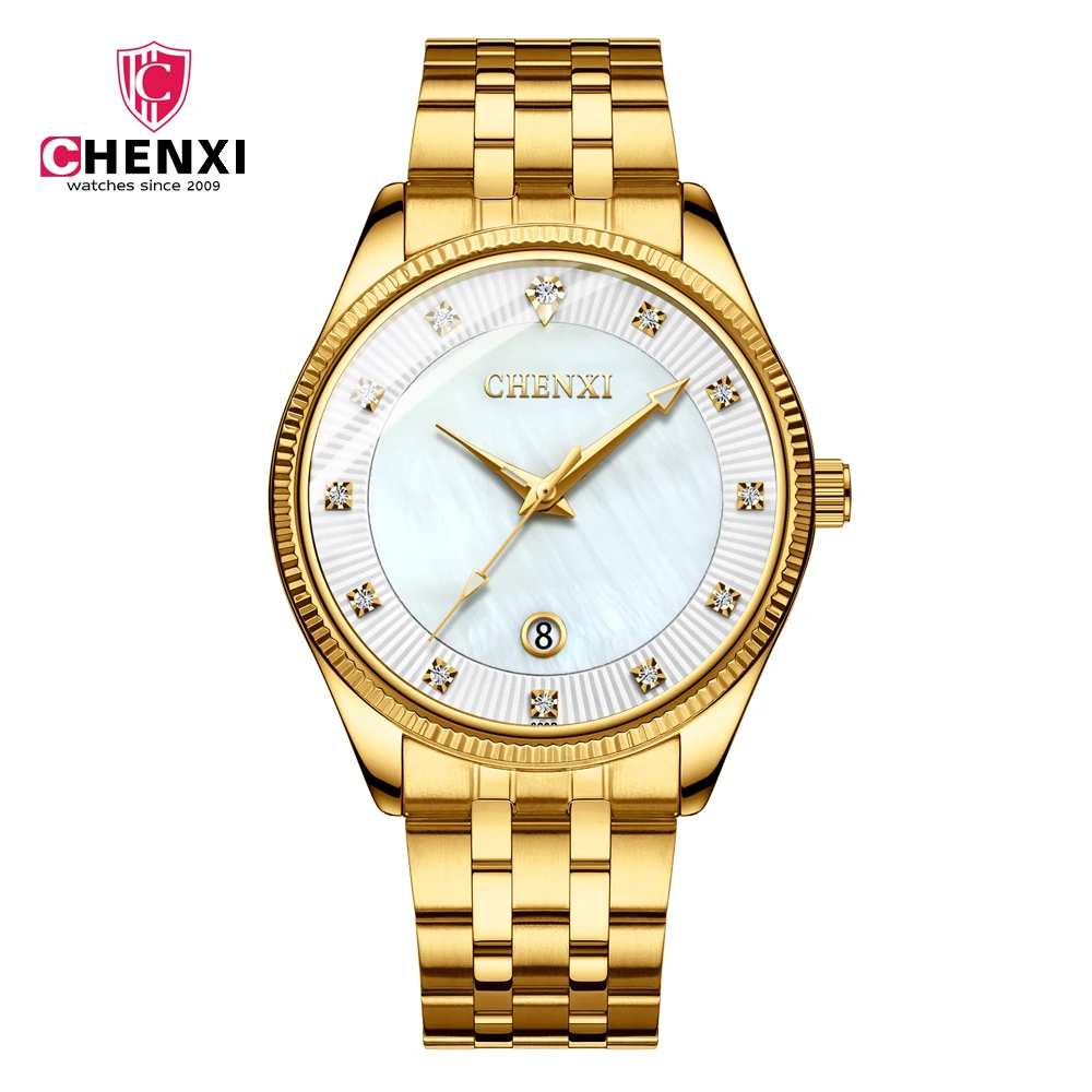 CHENXI 069B Men's Fashion&Casual Quartz Watch Luxury Gold Stainless Steel Band Watch Auto Date, As picture
CHENXI 069B Men's Fashion&Casual Quartz Watch Luxury Gold Stainless Steel Band Watch Auto Date, As picture