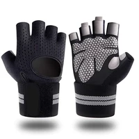 

2020 New design anti-slip half gym workout hand gloves with wrist wrap