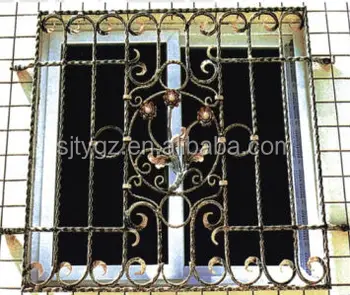 Antique Wrought Iron Window Guard Window Grille Window Bar From