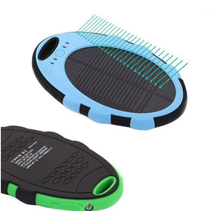 Waterproof mini portable charger slim solar power bank , mobile phone 5000mah battery charging powerbank - ANKUX.COM