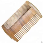 Handmade Wooden Comb Natural Green Sandalwood Beard Hair Lice Comb