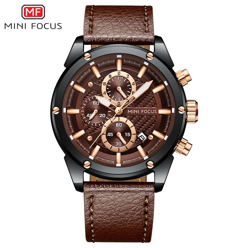 Mini Focus Low MOQ custom logo men alloy case quartz watch with genuine leather strap
Mini Focus Low MOQ custom logo men alloy case quartz watch with genuine leather strap