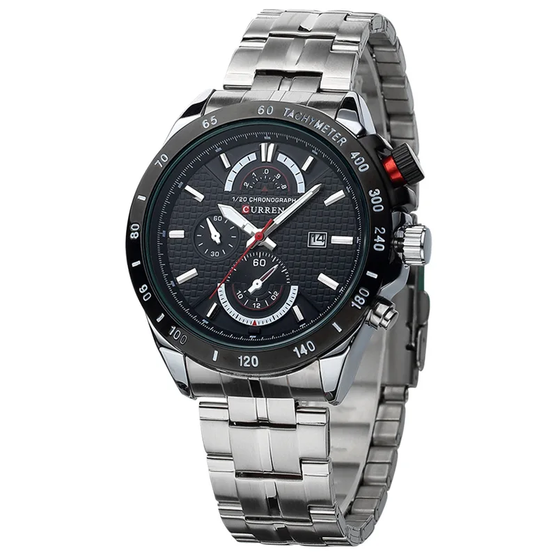 

curren watch mens Full Stainless Steel Strap Curren 8148 Watches Man Date Displaying Men's Quatz Analog Watches Curren Relojs
