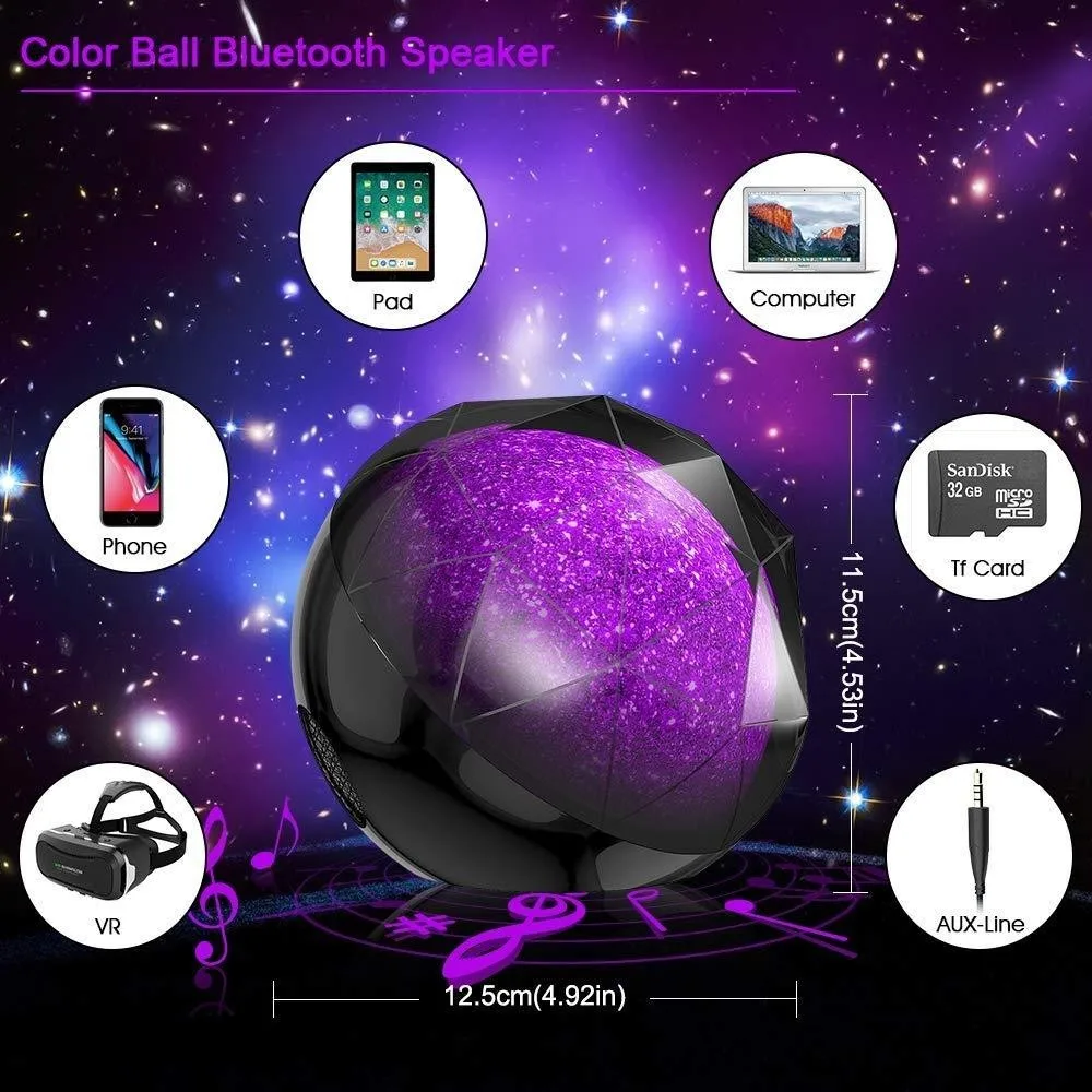 LED Color Changing Bluetooth audio Portable Wireless LED Ball Bluetooth player with Enhanced Bass and Remote for House Party DJ - ANKUX.COM