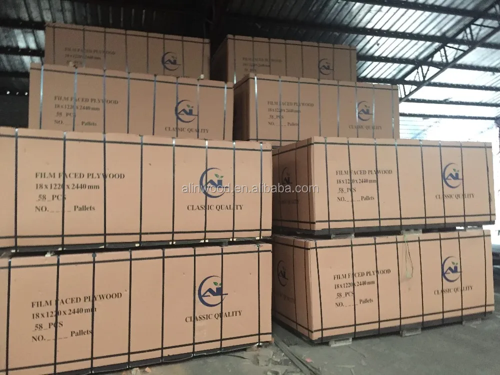 linyi factory film face plywood export to dubai,kuwait,saudi,africa market