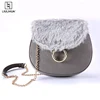 Made in China women's bag high quality pu leather shoulder handbag fashionable chain handbag leisure ladies leather bag