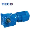 TECO brand K series helical bevel geared motor gear box for hoist