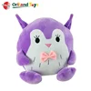 custom round shape soft stuffed animal plush owl pillow toy animal