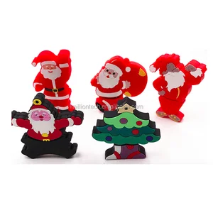 christmas cheap price promotional gift santa claus usb key 4gb