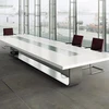 High end solid surface top 20 person conference table specifications and standard conference table height