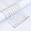 ES Jewelry 925 sterling silver jewelry simple necklace various of chain style necklace for women