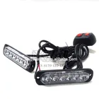 Super Bright 36W 6 LED Police Ambulance Firetruck Heavy Duty Special Vehicles Used Strobe Flashing Light Head Kits