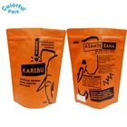 Sunshine aluminum foil sachet custom stand up ziplock coffee packaging bags