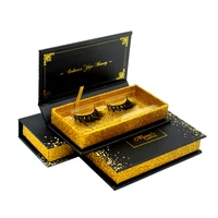 

Private Label Custom Eyelash Packaging Box Korean Luxury Handmade Invisible Band Real 3D Mink Eyelashes
