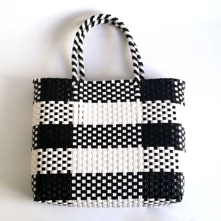 Durable Fashion Commuting Simple Black and White Plaid Square Large Capacity PP Woven Straw Woven Bag
Durable Fashion Commuting Simple Black and White Plaid Square Large Capacity PP Woven Straw Woven Bag