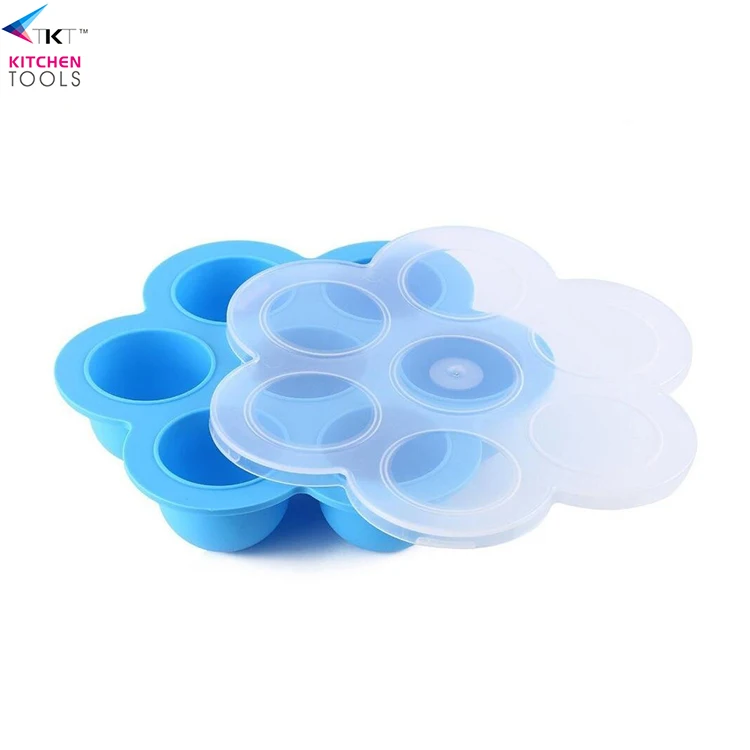 Amazon hot sale 7 holes Silicone Baby Food Storage With Lid Silicone Egg Bites Molds container
Amazon hot sale 7 holes Silicone Baby Food Storage With Lid Silicone Egg Bites Molds container