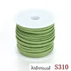 Low Price 2.7mm mixed color Safe and environmentally friendly flat suede fabric cord for jewelry making
