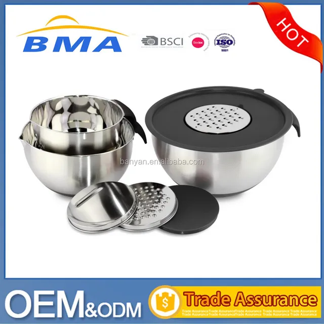stainless steel mixing bowls set