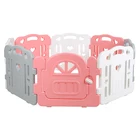 Round Corner Safety Baby's Waffle block Toy Baby Playpen Kids Plastic Playpen Fence Children Safety Playpen