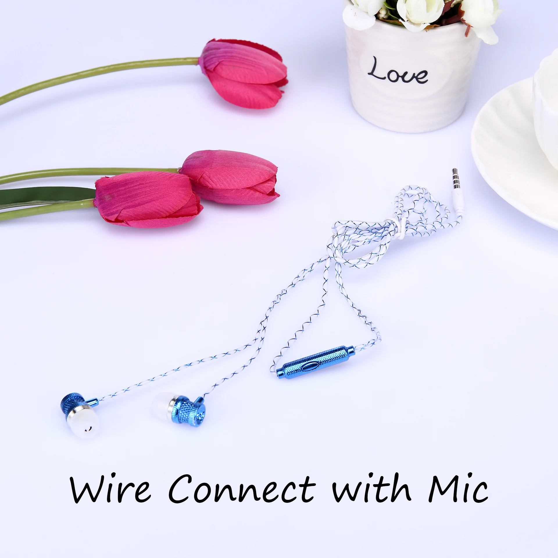 gift boxed hanging in ear wire controlled earphone for running small headset for mobile phone - ANKUX.COM