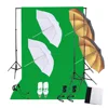 Photography Lighting Kit Set with 45W Daylight Studio Bulbs Light Stands Backdrop Soft Reflector Umbrellas