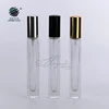 10ml 10 ml square rectangular thick bottom refillable clear transparent glass perfume spray bottle