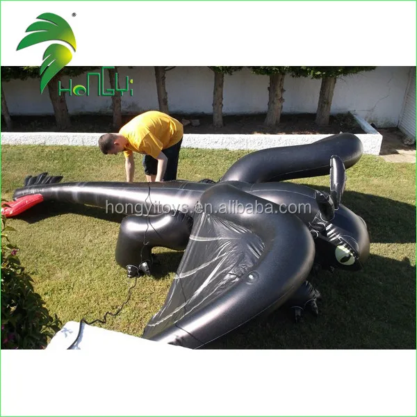 inflatable black toothless dragon (4)