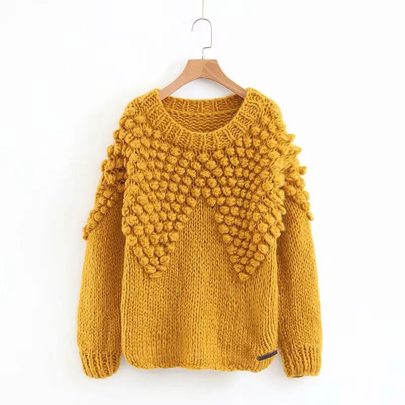 wholesale popular pull femme knitted women pullover woman sweater, Customized color
wholesale popular pull femme knitted women pullover woman sweater, Customized color