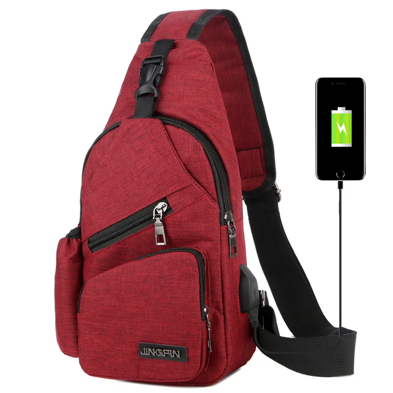 Fashionable 2019 Chest Bag Sling Backpack Male USB Charging Anti-Theft Multicolor Men Crossbody Bag, Black,gray,red,dark blue,purple
Fashionable 2019 Chest Bag Sling Backpack Male USB Charging Anti-Theft Multicolor Men Crossbody Bag, Black,gray,red,dark blue,purple