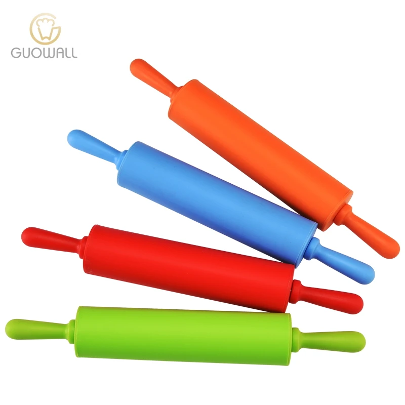 With Plastic Handle Non-Stick Colorful Dough Roller silicone rolling pin, Blue, red, green, orange
With Plastic Handle Non-Stick Colorful Dough Roller silicone rolling pin, Blue, red, green, orange