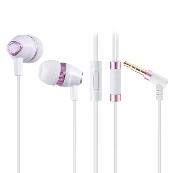 Cheap In Ear ear phone Headphones for smart phone, Elegant pink Earphones - ANKUX.COM