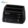 Dual bay hdd clone docking station with 2 Port usb3.0 HUB support up to 2* 8tb HDD High Quality OEM ODM China Shenzhen