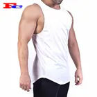 Wholesale Blank Fitness Singlet Breathable Gym Vest Soft Cotton men Tank Top