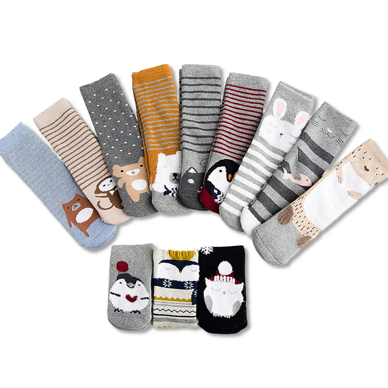 Gift Box Set 1-12 Years Old in Thick Tower Circle No Heel Baby Kids Socks, 4 styles each 3 colors
Gift Box Set 1-12 Years Old in Thick Tower Circle No Heel Baby Kids Socks, 4 styles each 3 colors