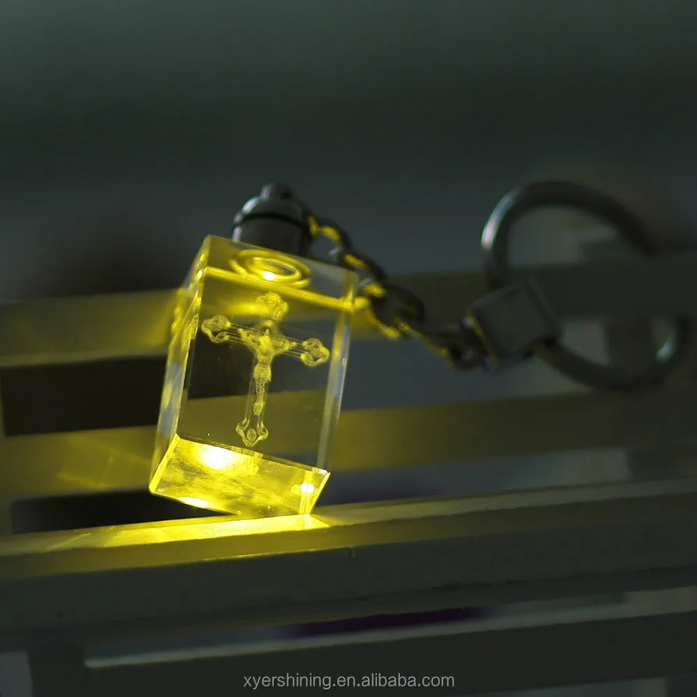 2015 pujiang shining 3d crystal laser engraving cross wholesale