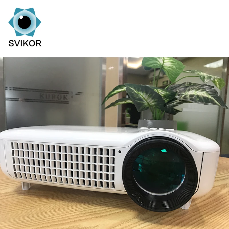 2019 High brightness projector 5500 lumens lcd digital projector with android system 6.0, White/black
2019 High brightness projector 5500 lumens lcd digital projector with android system 6.0, White/black