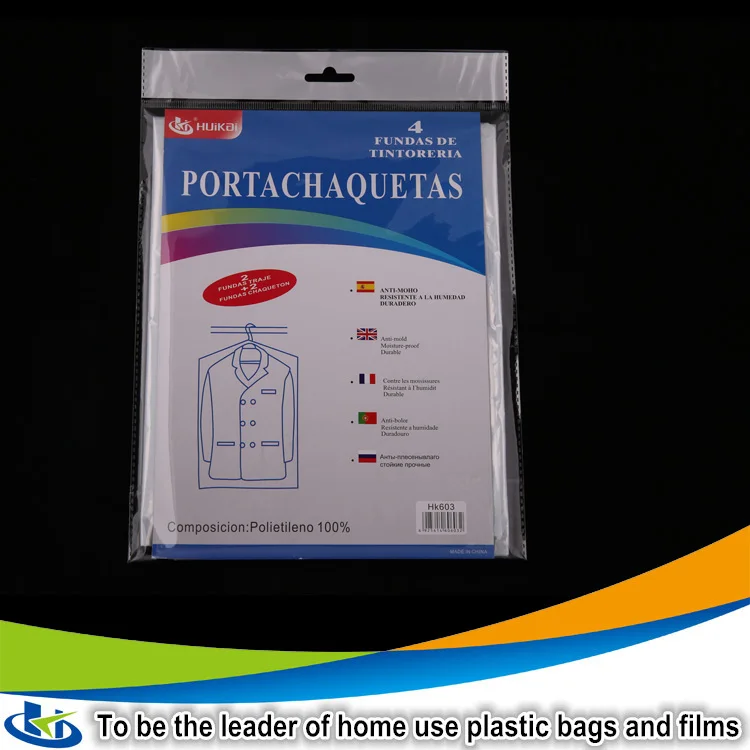 Design your own plastic bag dry clean plastic covers wedding dress plastic covers