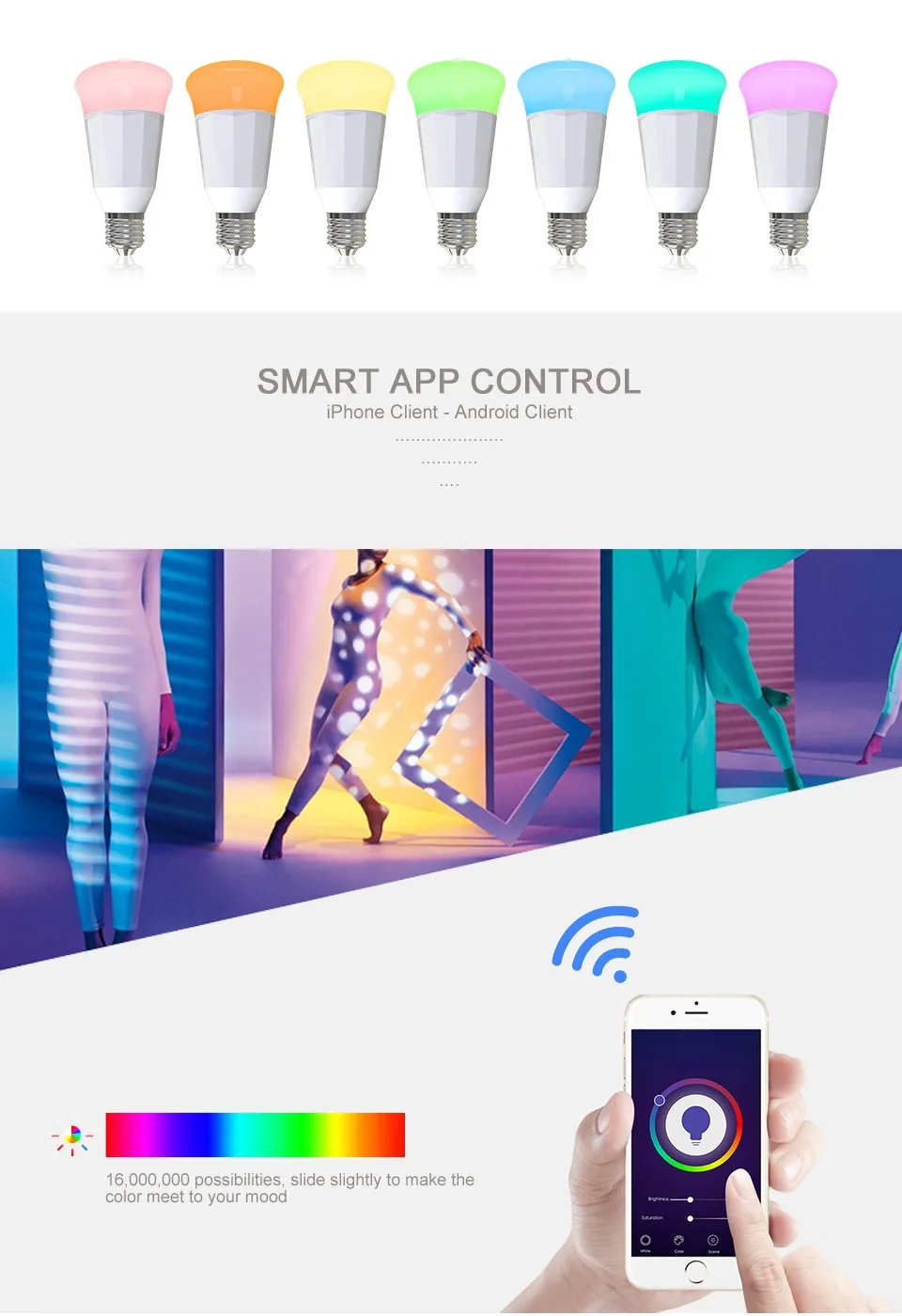 ZigBee smart light zigbee led bulb controller rgb led bulb - ANKUX.COM