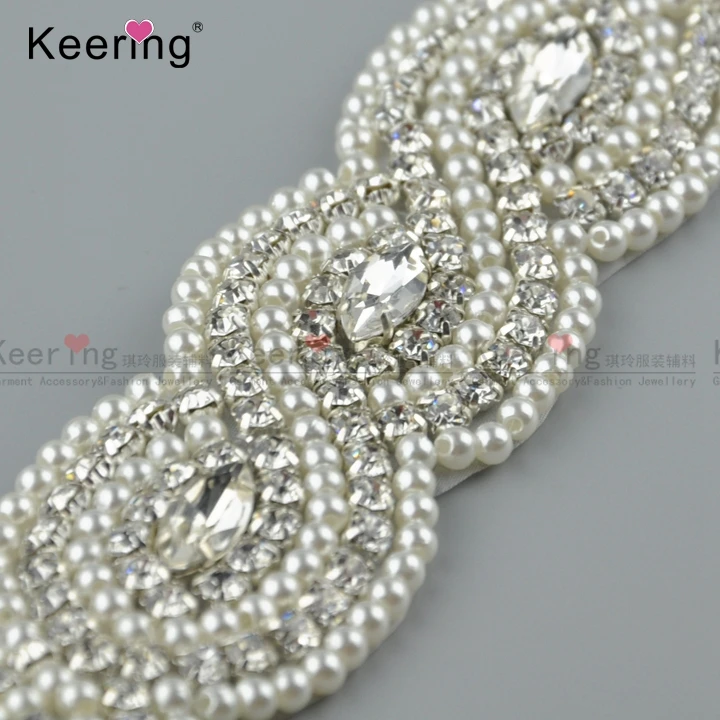 wholesale handmade white pearl beaded bridal waist belt for wedding dress WRA-845, As photo
wholesale handmade white pearl beaded bridal waist belt for wedding dress WRA-845, As photo