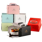 Foldable Food Grade cardboard cake boxes for Cake Packaging